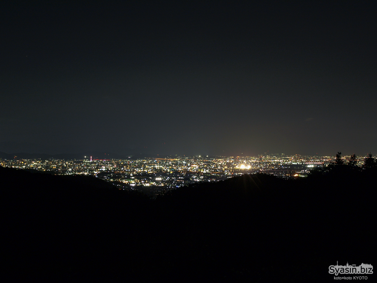 菖蒲ヶ丘展望台 – 嵐山高雄パークウェイの夜景