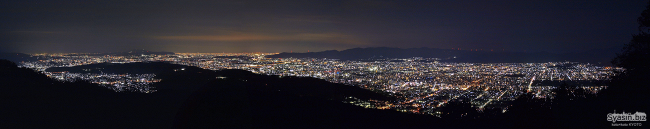大文字山頂　パノラマ夜景