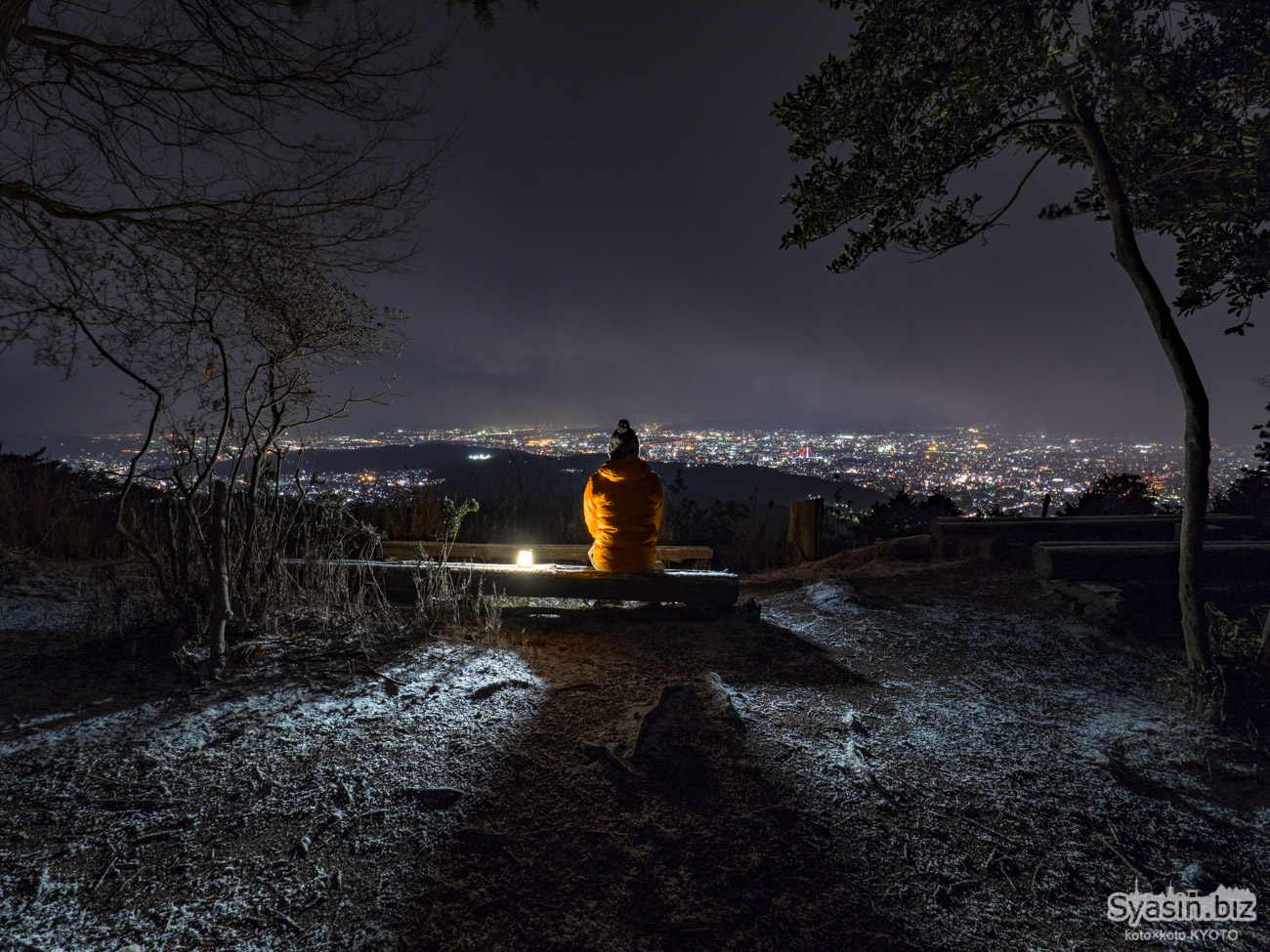大文字山 山頂の夜景 – 京都市左京区
