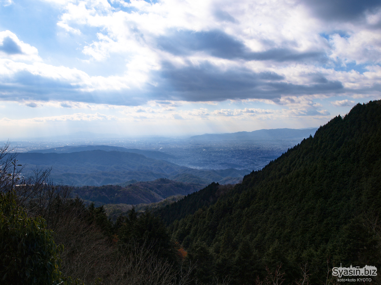 比叡山から見る京都市街地