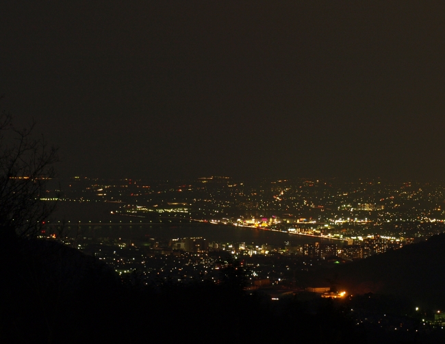 奥宮神社　夜景