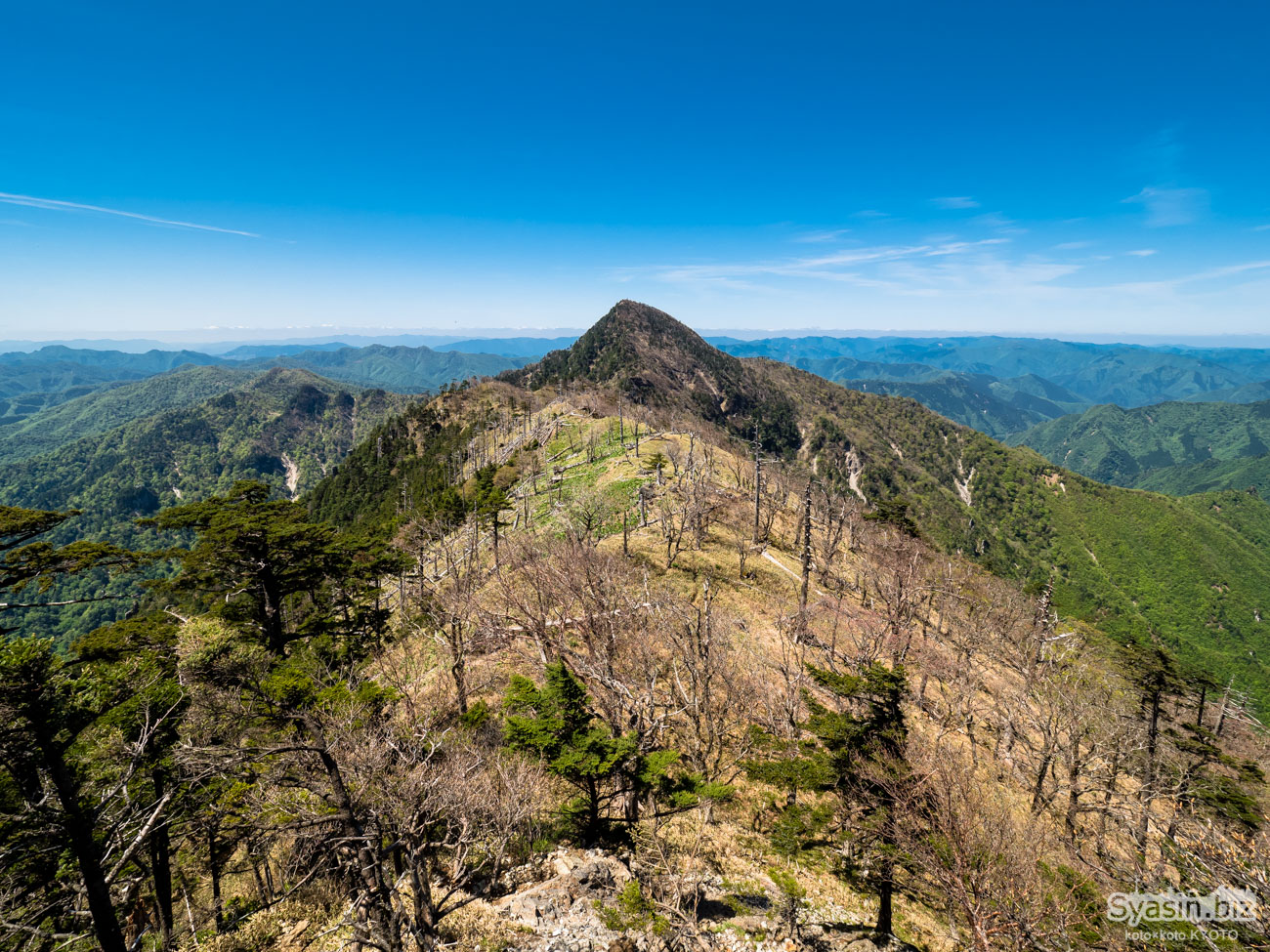 大峰・釈迦ヶ岳 – 太尾から仏生ヶ岳まで天空の尾根をピストン