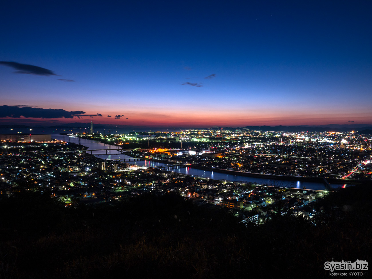 御旅山の夜景 – 兵庫県姫路市