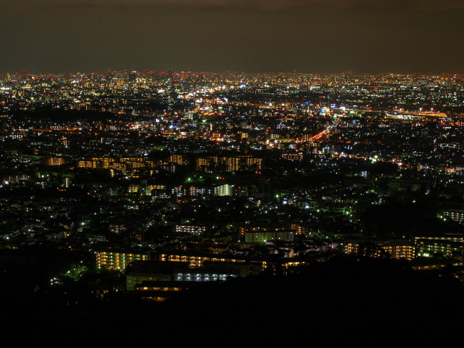 大阪高尾山の夜景