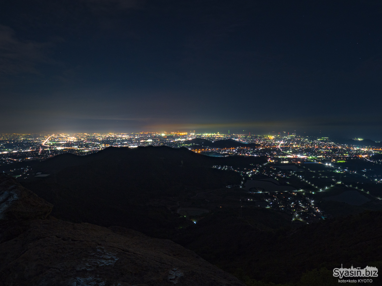 高御位山の夜景 – 兵庫県高砂市