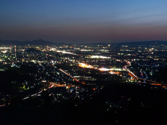 外鎌山の夜景情報 – 奈良県桜井市